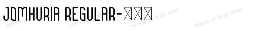 Jomhuria Regular字体转换